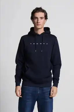 Wehkamp Vänner hoodie donkerblauw aanbieding