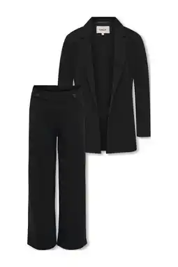 Wehkamp KIDS ONLY GIRL blazer + broek zwart aanbieding