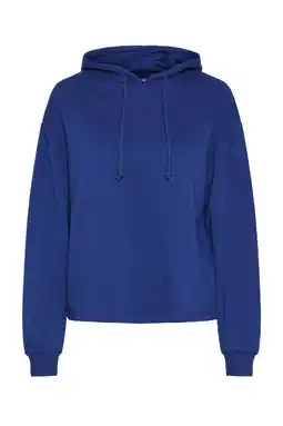 Wehkamp PIECES hoodie PCCHILLI kobaltblauw aanbieding
