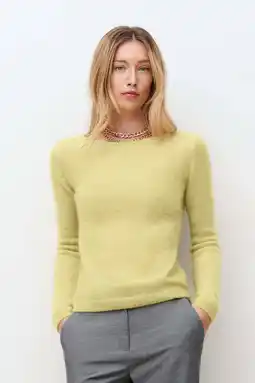 Wehkamp Caroll pullover met wol lichtgroen aanbieding