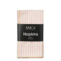 Wehkamp Mica Decorations servet (set van 4) (40x40 cm) aanbieding