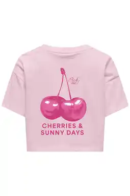 Wehkamp KIDS ONLY GIRL T-shirt met backprint roze aanbieding