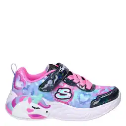 Wehkamp Skechers Unicorn Dreams sneakers met lichtjes - blauw/roze aanbieding