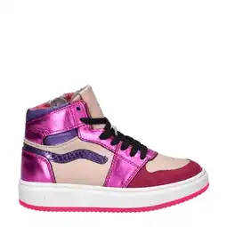 Wehkamp Nelson Kids leren sneakers roze aanbieding