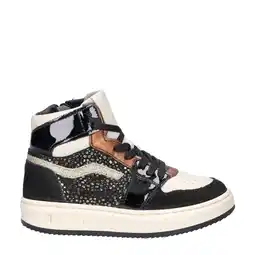 Wehkamp Nelson Kids leren sneakers zwart multi aanbieding