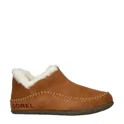 Wehkamp Sorel suède pantoffels cognac aanbieding