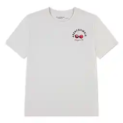 Wehkamp Abercrombie & Fitch jersey T-shirt met backprint wit aanbieding