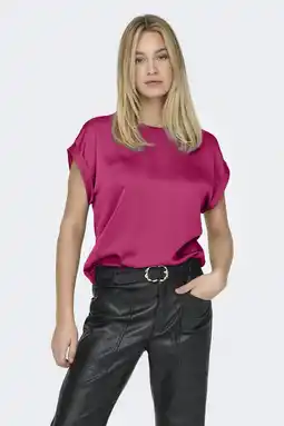 Wehkamp ONLY T-shirt roze aanbieding