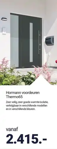 Inter Chalet Hormann voordeuren thermo65 aanbieding
