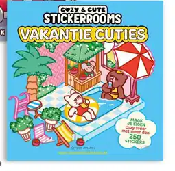 The Read Shop Cozy & cute stickerrooms vakantie cuties aanbieding