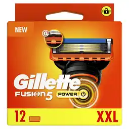 Bol.com Gillette Fusion5 Power - Navulmesjes - Voor Mannen - 12 Navulmesjes aanbieding
