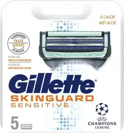 Bol.com Gillette Fusion Skinguard Sensitive 5 Stuks - Navulmesjes aanbieding