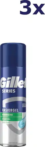 Bol.com Gillette Scheergel Voordeelverpakking Trio-pak 600 ml aanbieding
