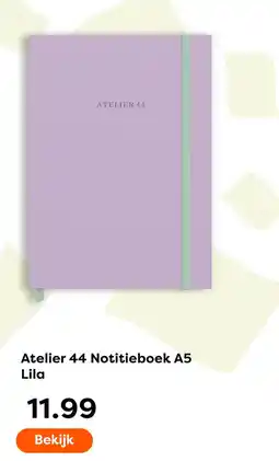 The Read Shop Atelier 44 Notitieboek A5 Lila aanbieding