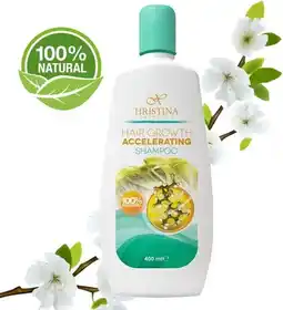 Bol.com 100% Organic Shampoo Haargroei Versneller & Dikker Glanzend Haar - 400ml aanbieding