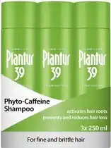 Bol.com Plantur 39 Cafeïne Shampoo voorkomt en vermindert haaruitval 3x 250ml | Voor fijn broos haar aanbieding