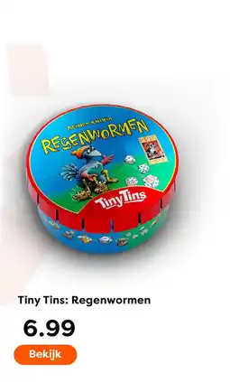 The Read Shop Tiny Tins: Regenwormen aanbieding