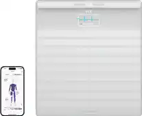 MediaMarkt Withings Body Scan Scale White Lichaamsanalyseweegschaal Wit aanbieding
