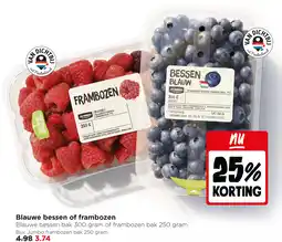 Jumbo Blauwe bessen of frambozen aanbieding