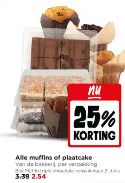 Jumbo Alle muffins of plaatcake aanbieding
