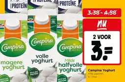 Jumbo Campina yoghurt aanbieding
