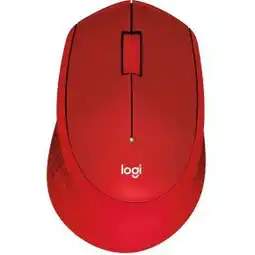 MediaMarkt Logitech M330 Silent Plus Draadloos Muis Rood aanbieding