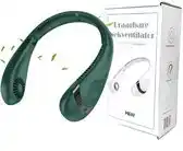 Bol.com M&W Draagbare Nek Ventilator - Gezichtsventilator Oplaadbaar 3 Standen Groen aanbieding