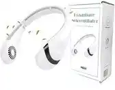Bol.com Draagbare Nek Ventilator - Gezichtsventilator Oplaadbaar 3 Standen Wit aanbieding