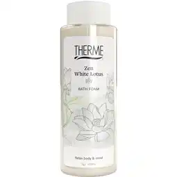 Kruidvat Therme Zen White Lotus Badschuim aanbieding