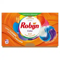 Kruidvat Robijn Classics Color 3-in-1 Wascapsules aanbieding