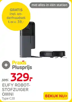 Praxis Eufy Robotstofzuiger Omni type C20 aanbieding