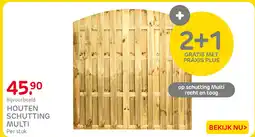 Praxis Houten Schutting Multi aanbieding