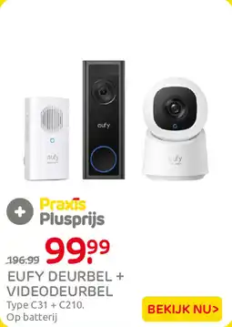 Praxis Eufy Deurbel + Videodeurbel aanbieding