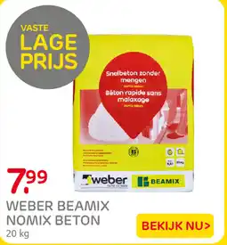 Praxis Weber Beamix Nomix Beton aanbieding
