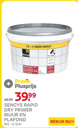 Praxis Sencys Rapid Dry Primer Muur en Plafond aanbieding