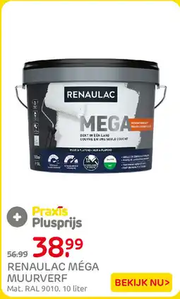 Praxis Renaulac Mega Muurverf aanbieding