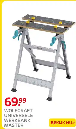 Praxis Wolfcraft Universele Werkbank Master aanbieding