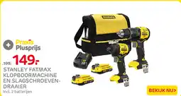 Praxis Stanley Fatmax Klopboormachine en Slagschroevendraaier aanbieding