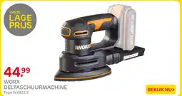 Praxis Worx Deltaschuurmachine aanbieding