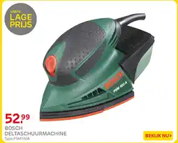Praxis Bosch Deltaschuurmachine aanbieding