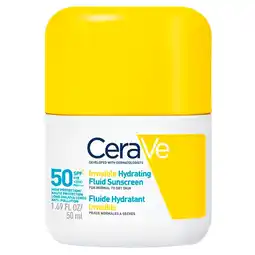 Kruidvat CeraVe SPF50 Invisible Hydrating Fluid Sunscreen aanbieding