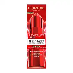 Kruidvat L'Oréal Paris Revitalift Laser Triple Laser Anti-Age Serum-Crème aanbieding