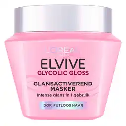 Kruidvat L'Oréal Paris Elvive Glycolic Gloss Glansactiverend Masker aanbieding