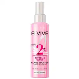 Kruidvat L'Oréal Paris Elvive Glycolic Gloss Glans Booster Leave-In Serum aanbieding