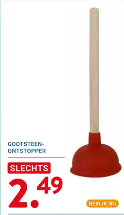 Kluswijs GOOTSTEEN- ONTSTOPPER aanbieding