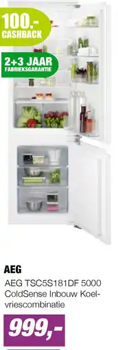 EP AEG TSC5S181DF 5000 ColdSense Inbouw Koel-vriescombinatie aanbieding