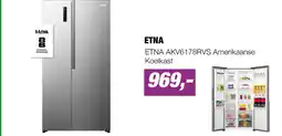 EP ETNA AKV6178RVS Amerikaanse Koelkast aanbieding