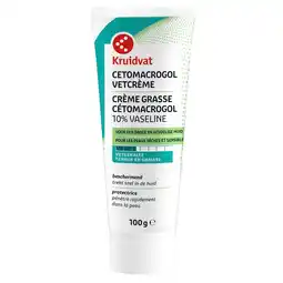 Kruidvat Kruidvat Cetomacrogol 10% Vaseline Vetcrème aanbieding