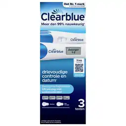 Kruidvat Clearblue Ultravroeg Zwangerschapstesten aanbieding