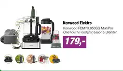 EP Kenwood FDM73.850SS MultiPro OneTouch Foodprocessor & Blender aanbieding